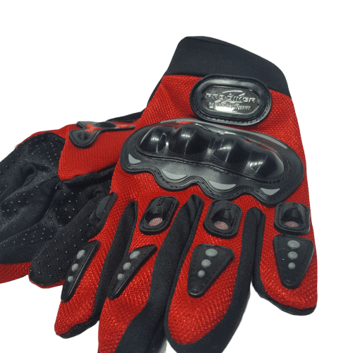 gloves probiker red show