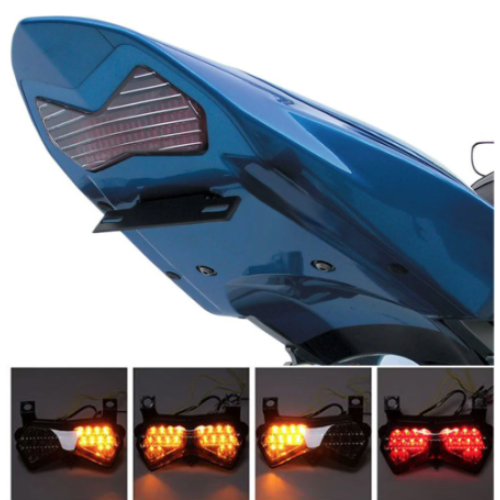 OΠΙΣΘΕΝ LED ΦΑΝΑΡΙ ΜΕ ΦΛΑΣ KAWASAKI Z750/Z1000 2003-2006/ZX6R 2003-2004 - Image 3