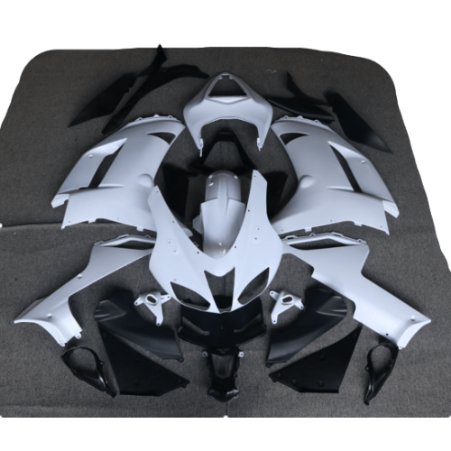 FULL FAIRING ΣΕΤ ΠΛΑΣΤΙΚΑ KAWASAKI ZX6R 2007-2008 ΑΒΑΦΟ ΛΕΥΚΟ