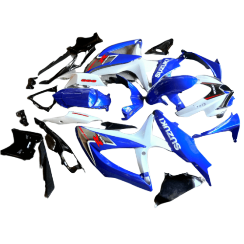 FULL FAIRING SUZUKI ΣΕΤ ΠΛΑΣΤΙΚΑ GSXR600/750 2008-2010 ΜΠΛΕ-ΛΕΥΚΟ
