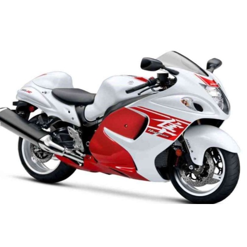 FULL FAIRING ΣΕΤ ΠΛΑΣΤΙΚΑ SUZUKI GSXR1300 2008-2016 ΑΣΠΡΟ-ΚΟΚΚΙΝΟ
