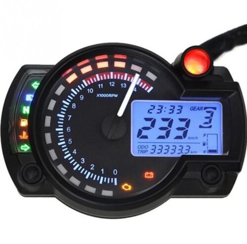 12V-15000rpm-Universal-Motorcycle-Digital-Speedometer-Odometer-Tachometer-299kmh