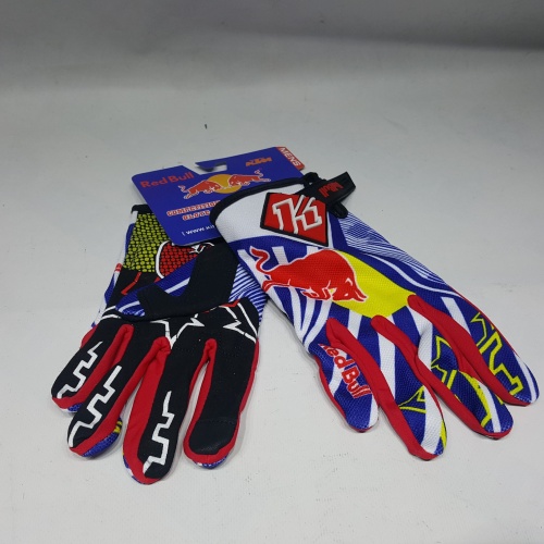 ΓΑΝΤΙΑ MOTOCROSS RED BULL KTM ΜΠΛΕ-ΚΟΚΚΙΝΑ XL - Image 2