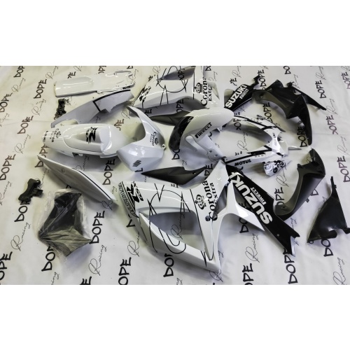 FULL FAIRING ΣΕΤ ΠΛΑΣΤΙΚΑ SUZUKI GSXR600/750 2008-2010 ΑΣΠΡΟ-ΜΑΥΡΟ CORONA - Image 9