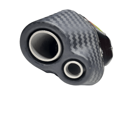 ΤΕΛΙΚΟ ΕΞΑΤΜΙΣΗΣ ΤΥΠΟΥ AKRAPOVIC HEXAGON SHORT 2ΜΠΟΥΚΗ ΜΑΥΡΗ CARBON Φ51 - Image 6