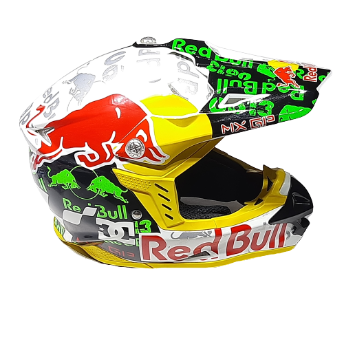 ΚΡΑΝΟΣ MOTOCROSS REDBULL MX-GP DC ΠΡΑΣΙΝΟ XL - Image 5