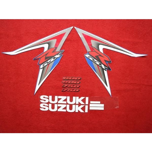 ΣΕΤ ΑΥΤΟΚΟΛΛΗΤΑ FAIRING GSXR600 GSXR750 2008-2010 (GSXR600/750-1) ΜΠΛΕ-CARBON