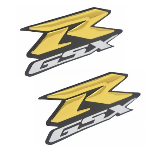 ΑΥΤΟΚΟΛΛΗΤΑ ΓΡΑΜΜΑΤΑ GSXR ΧΡΥΣΑ 3D 17X8CM