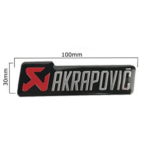 ΑΥΤΟΚΟΛΛΗΤΟ ΕΞΑΤΜΙΣΗΣ AKRAPOVIC ΘΕΡΜΟΑΝΘΕΚΤΙΚΟ ΑΛΟΥΜΙΝΙΟΥ ΑΣΗΜΙ 100mm