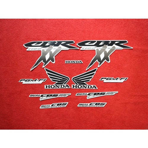 ΣΕΤ ΑΥΤΟΚΟΛΛΗΤΑ FAIRING HONDA CBR1100XX BLACKBIRD ΜΑΥΡΟ - Image 2