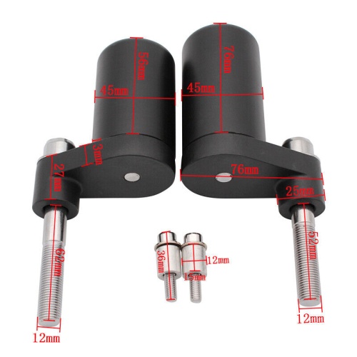 ΣΕΤ ΜΑΝΙΤΑΡΙΑ ΠΛΑΙΣΙΟΥ HONDA CBR1000RR 2006-2007 ΜΑΥΡΑ - Image 4