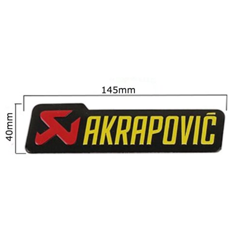 AKRAPOVIC ΑΥΤΟΚΟΛΛΗΤΟ ΕΞΑΤΜΙΣΗΣ ΟΡΘΩΓΩΝΙΟ ΜΕΓΑΛΟ ΘΕΡΜΟΑΝΘΕΚΤΙΚΟ