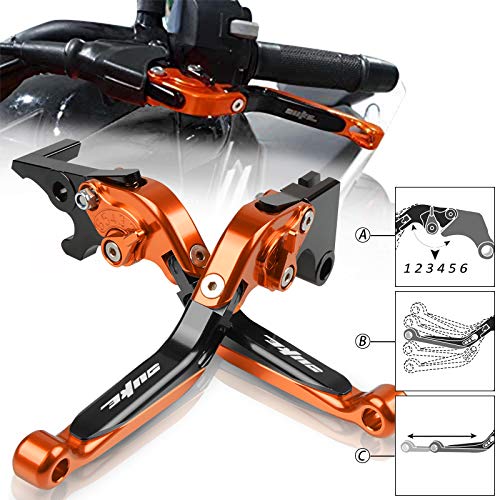 ΣΕΤ ΜΑΝΕΤΕΣ KTM DUKE ΣΠΑΣΤΕΣ ΠΟΡΤΟΚΑΛΙ ΜΑΥΡΟ ΜΕ ΜΑΥΡΟ ΔΕΙΚΤΗ - Image 2