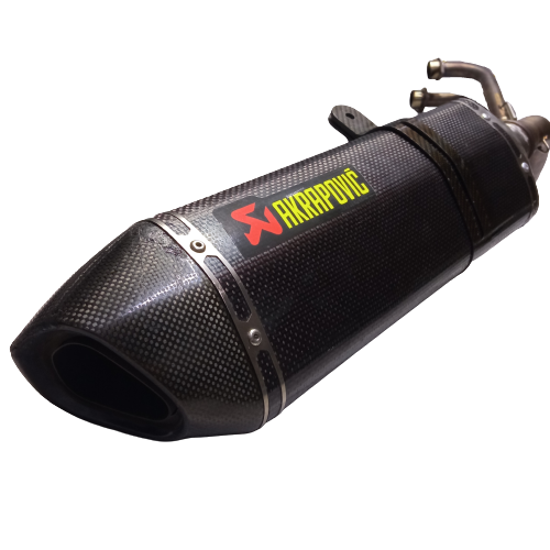 ΟΛΟΣΩΜΗ ΕΞΑΤΜΙΣΗ AKRAPOVIC HEXAGON TMAX500 2001-2011 TMAX530 2012-2016 TMAX560 2014-2016 CARBON - Image 3