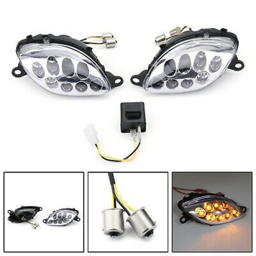 ΚΑΒΟΥΚΙΑ ΜΕ LED ΦΛΑΣ GSXR1300 1999-2007 ΜΠΡΟΣΤΑ ΔΙΑΦΑΝΟ