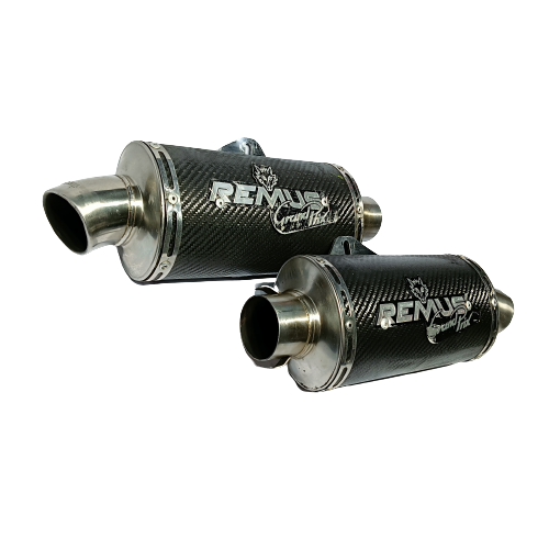 ΔΙΠΛΑ ΤΕΛΙΚΑ REMUS CARBON ΟΒΑΛ ΜΕ ΜΠΟΥΚΑ YAMAHA TDM900 - Image 2