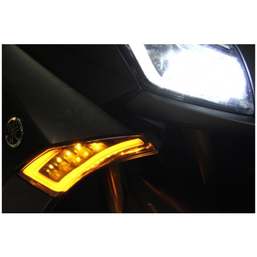 ΣΕΤ ΦΛΑΣ ΜΠΡΟΣΤΑ ΠΙΣΩ ΚΑΙ ΠΙΣΩ ΦΑΝΑΡΙ LED LINE YAMAHA TMAX530 2012-2016 - Image 12