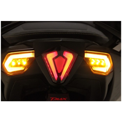 ΣΕΤ ΦΛΑΣ ΜΠΡΟΣΤΑ ΠΙΣΩ ΚΑΙ ΠΙΣΩ ΦΑΝΑΡΙ LED LINE YAMAHA TMAX530 2012-2016 - Image 14