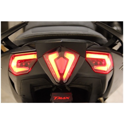 ΣΕΤ ΦΛΑΣ ΜΠΡΟΣΤΑ ΠΙΣΩ ΚΑΙ ΠΙΣΩ ΦΑΝΑΡΙ LED LINE YAMAHA TMAX530 2012-2016 - Image 15
