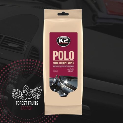 K2 POLO SHINE WIPES – ΜΑΝΤΗΛΑΚΙΑ ΚΑΘΑΡΙΣΜΟΥ ΠΛΑΣΤΙΚΩΝ ΕΠΙΦΑΝΕΙΩΝ - Image 2