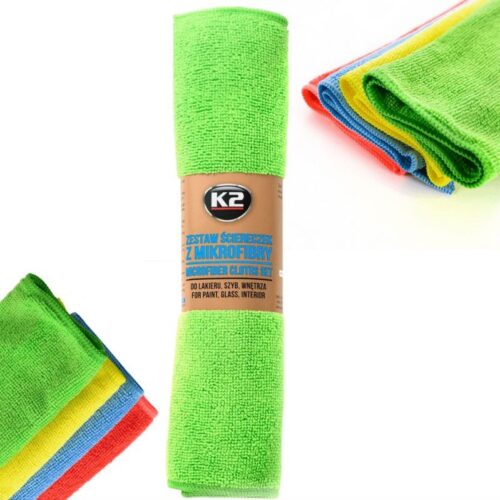 K2 MICROFIBER CLOTHS – ΣΕΤ 4 ΠΑΝΙΑ ΜΙΚΡΟΪΝΩΝ 35×30