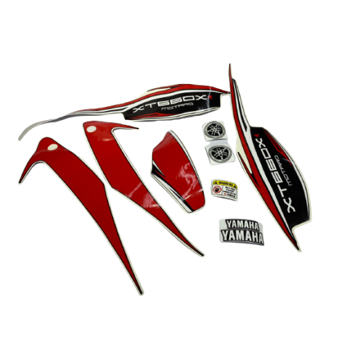 ΣΕΤ ΑΥΤΟΚΟΛΛΗΤΑ FAIRING YAMAHA XT660X MOTARD 2007-2016 ΚΟΚΚΙΝΟ-ΜΑΥΡΟ-ΛΕΥΚΟ