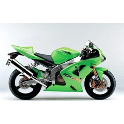 FULL FAIRING ΣΕΤ ΠΛΑΣΤΙΚΑ KAWASAKI ZX6R 2003-2004 ΠΡΑΣΙΝΟ ΛΕΙΠΟΥΝ 2 ΚΟΜΜΑΤΙΑ