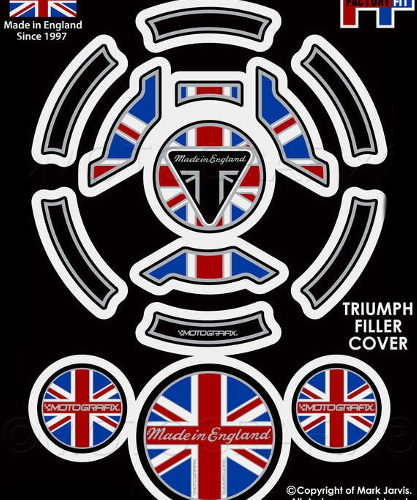 ΑΥΤΟΚΟΛΛΗΤΟ ΤΑΠΑ ΒΕΝΖΙΝΗΣ TRIUMPH 2018 ON UNION JACK ΜΑΥΡΟ ΜΠΛΕ ΚΟΚΚΙΝΟ