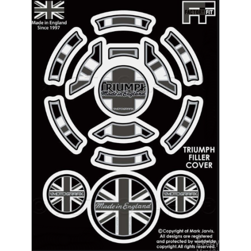 ΑΥΤΟΚΟΛΛΗΤΟ ΤΑΠΑ ΒΕΝΖΙΝΗΣ TRIUMPH 2018 ON UNION JACK ΜΑΥΡΟ ΓΚΡΙ