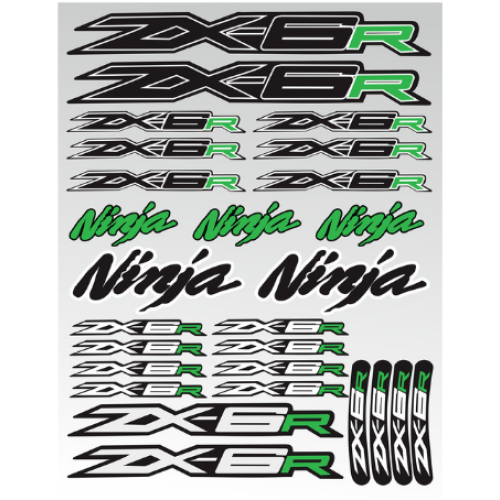 ΑΥΤΟΚΟΛΛΗΤΑ ΚΑΡΤΕΛΑ KAWASAKI NINJA ZX6R