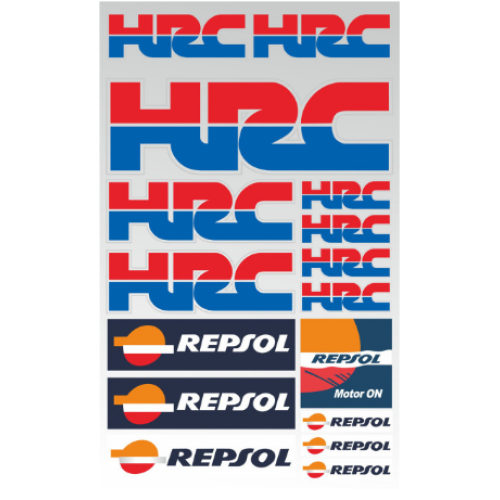 ΑΥΤΟΚΟΛΛΗΤΑ ΚΑΡΤΕΛΑ HONDA REPSOL HRC ΜΕΓΑΛΑ - Image 2
