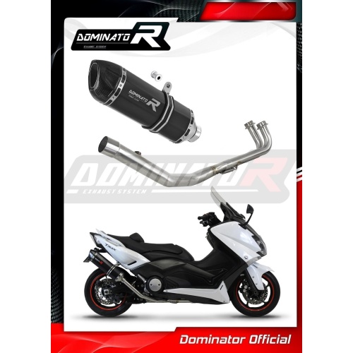 ΕΞΑΤΜΙΣΗ YAMAHA XP 530 TMAX 2012 - 2016 FULL EXHAUST SYSTEM COLLECTOR SILENCER HP1 BLACK - Image 2