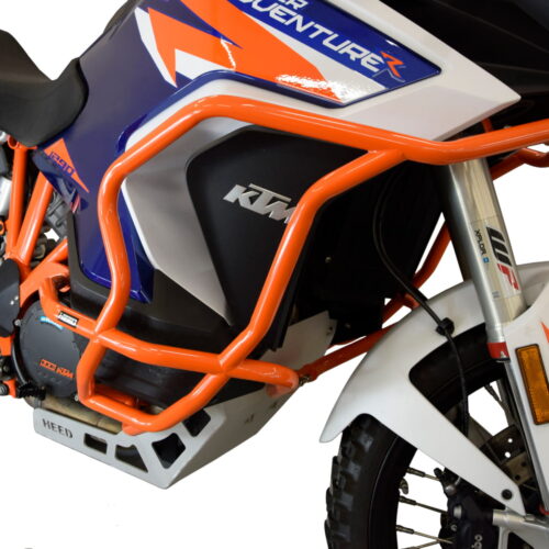 Κάγκελα προστασίας για KTM 1290 Super Adventure S / R (2021 – 2025 )πορτοκαλί+βραχίονες φώτων