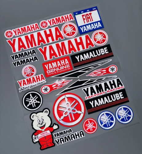 ΑΥΤΟΚΟΛΛΗΤΑ ΚΑΡΤΕΛΑ YAMAHA ΚΟΚΚΙΝΗ- ΜΠΛΕ