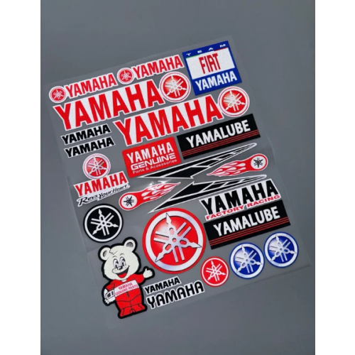 ΑΥΤΟΚΟΛΛΗΤΑ ΚΑΡΤΕΛΑ YAMAHA ΚΟΚΚΙΝΗ- ΜΠΛΕ