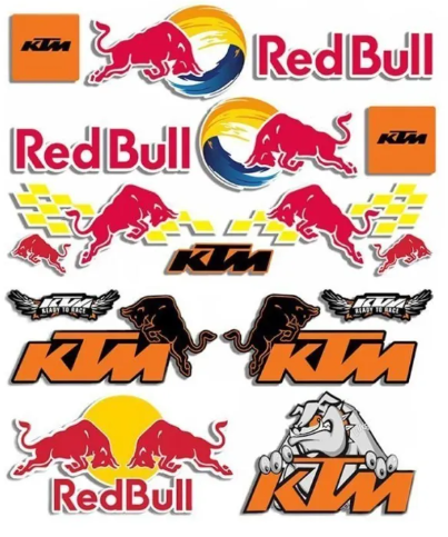 ΑΥΤΟΚΟΛΛΗΤΑ ΚΑΡΤΕΛΑ KTM- RED BULL