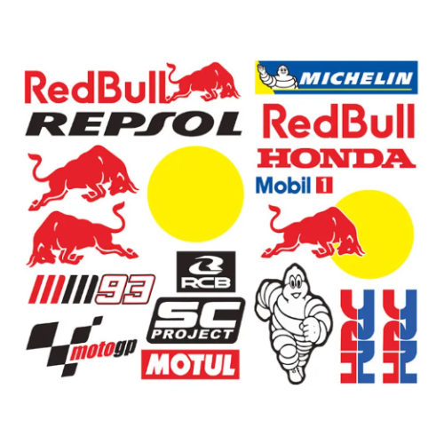 ΑΥΤΟΚΟΛΛΗΤΑ ΚΑΡΤΕΛΑ RED BULL LOGOS