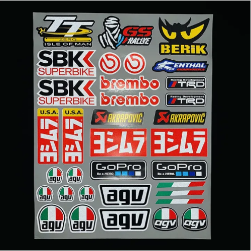 ΑΥΤΟΚΟΛΛΗΤΑ ΚΑΡΤΕΛΑ AGV- BREMBO