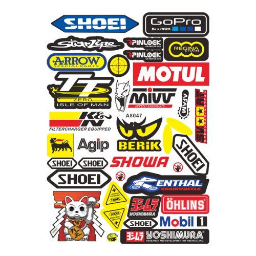 ΑΥΤΟΚΟΛΛΗΤΑ ΚΑΡΤΕΛΑ SHOEI LUCKY CAT- MOTUL