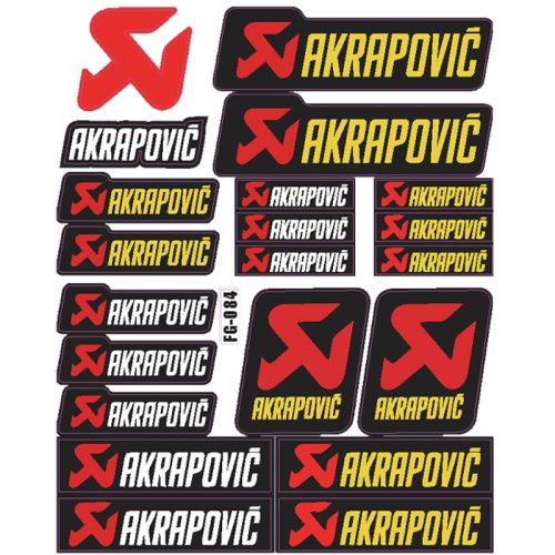 ΑΥΤΟΚΟΛΛΗΤΑ ΚΑΡΤΕΛΑ AKRAPOVIC LOGOS