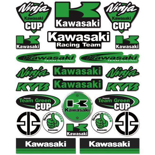 ΑΥΤΟΚΟΛΛΗΤΑ ΚΑΡΤΕΛΑ KAWASAKI TEAM GREEN