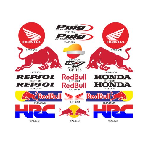 ΑΥΤΟΚΟΛΛΗΤΑ ΚΑΡΤΕΛΑ RED BULL- HONDA