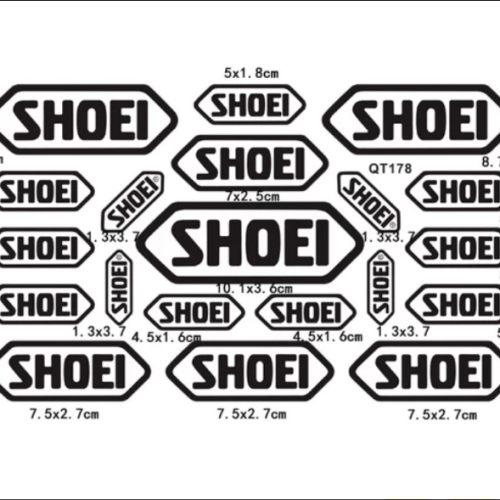 ΑΥΤΟΚΟΛΛΗΤΑ ΚΑΡΤΕΛΑ SHOEI LOGOS