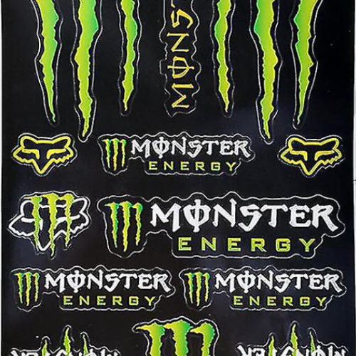 ΑΥΤΟΚΟΛΛΗΤΑ ΚΑΡΤΕΛΑ MONSTER ENERGY- FOX RACING