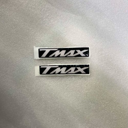 ΑΥΤΟΚΟΛΛΗΤΑ ΓΡΑΜΜΑΤΑ YAMAHA T-MAX ΜΑΥΡΟ-ΛΕΥΚΟ 10×2 cm