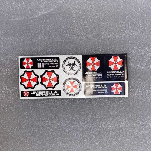 ΑΥΤΟΚΟΛΛΗΤΑ ΚΑΡΤΕΛΑ UMBRELLA CORPORATION 21×8 cm