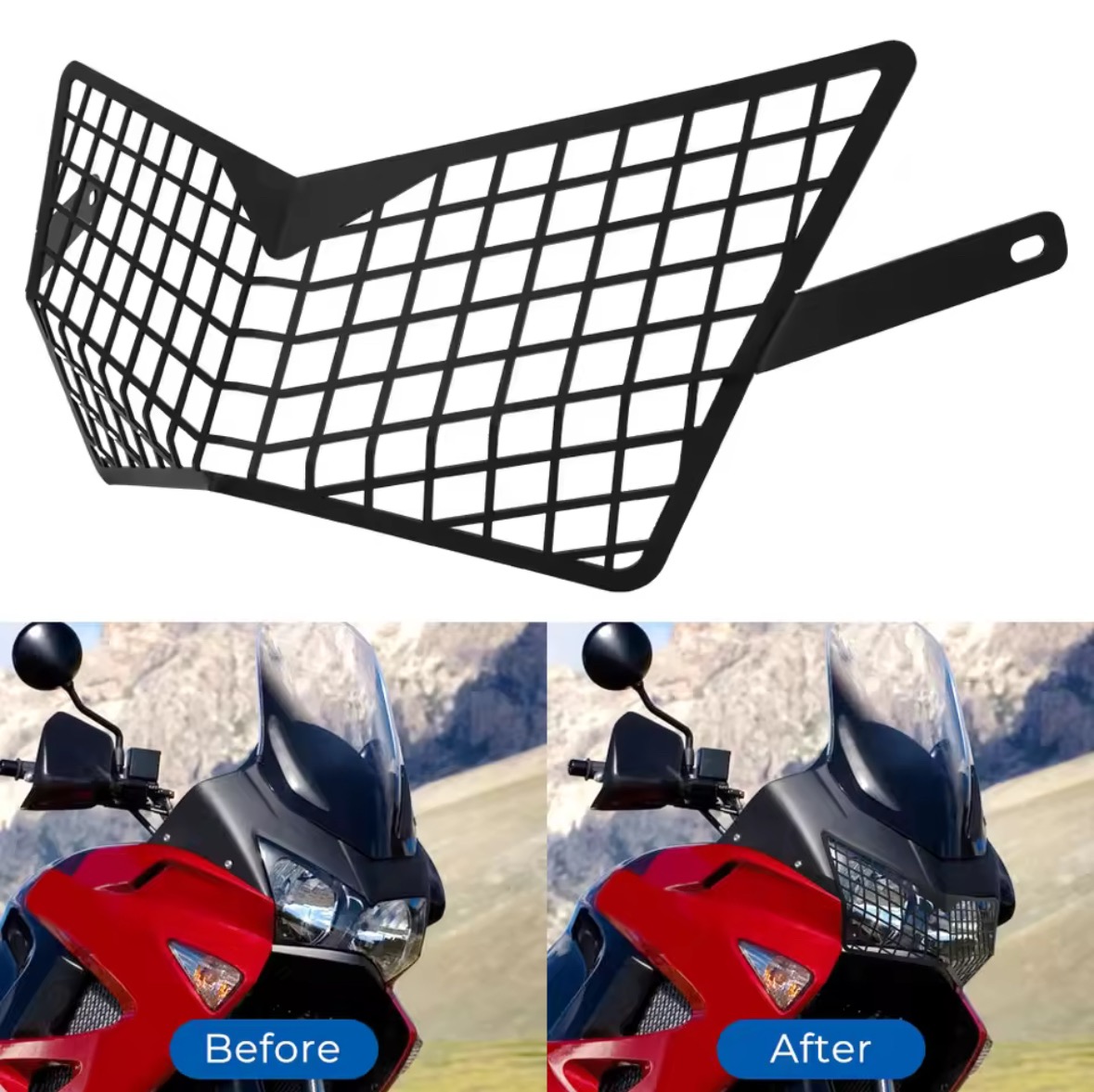 ΜΕΤΑΛΛΙΚΗ ΠΡΟΣΤΑΣΙΑ ΦΑΝΑΡΙΩΝ ΓΙΑ HONDA VARADERO XL1000V 2003-2013