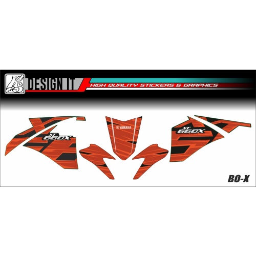 ΣΕΤ ΑΥΤΟΚΟΛΛΗΤΑ FAIRING YAMAHA XT660 2004-2016 - Image 2