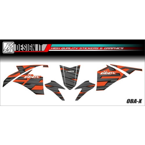 ΣΕΤ ΑΥΤΟΚΟΛΛΗΤΑ FAIRING YAMAHA XT660 2004-2016 ΠΟΡΤΟΚΑΛΙ