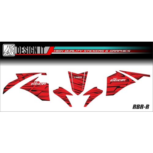 ΣΕΤ ΑΥΤΟΚΟΛΛΗΤΑ FAIRING YAMAHA XT660 2004-2016 ΚΟΚΚΙΝΟ